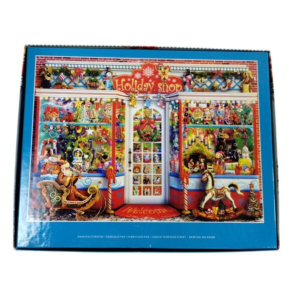 Ceaco Holiday Shop Christmas Window Display 1000 Piece Jigsaw Puzzle - Picture 2 of 9